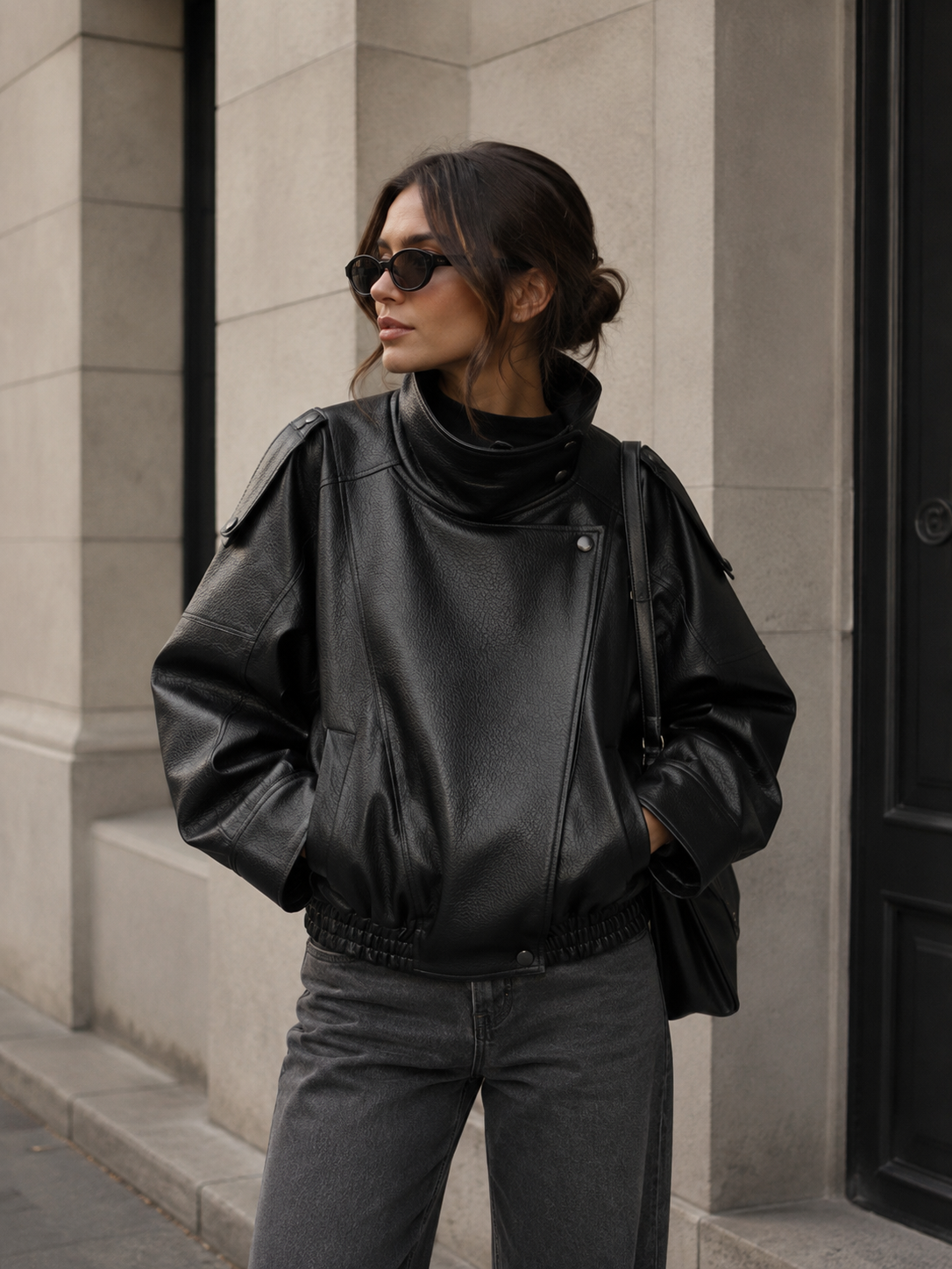 Léonie Faux Leather Jacket