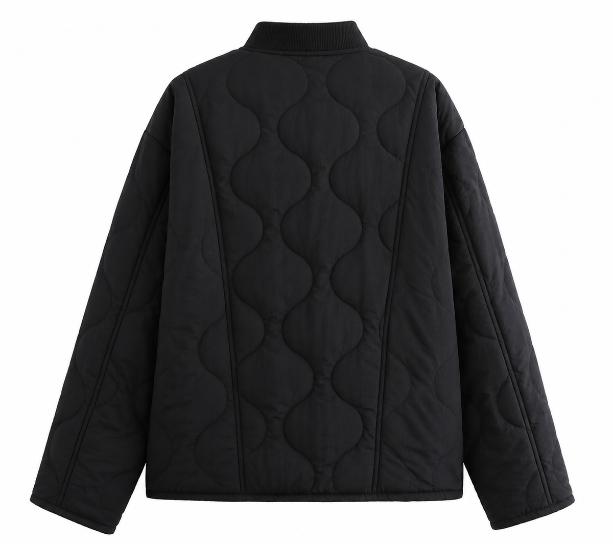 Mila Quilted Jacket – Black
