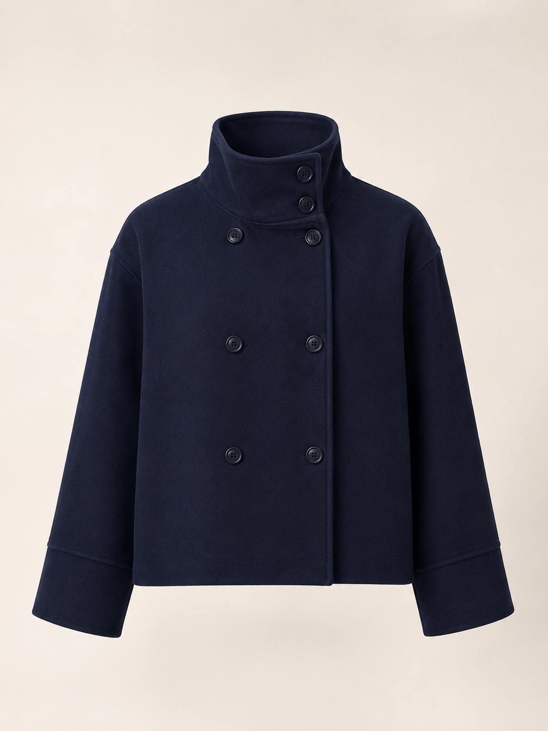 Noëlle Short Coat – Navy